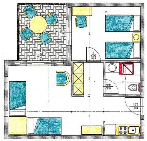 Xenios Faros Apartments Posidi Værelse billede